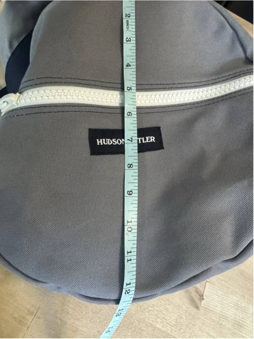 Hudson Sutler Heritage Gray-Navy Commuter Duffel Canvas Weekender Bag Park Hill